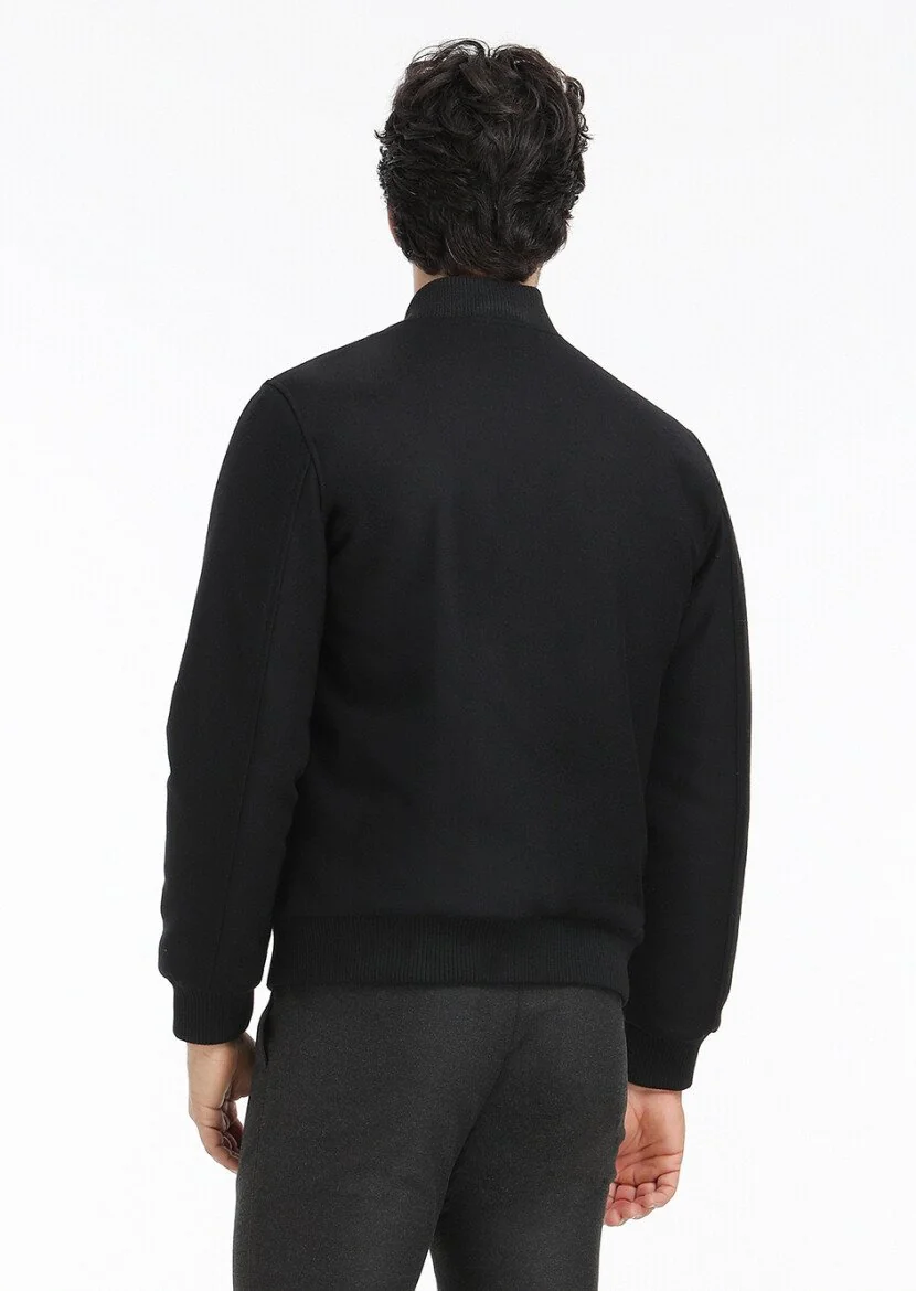 Black Weaving Coat - 6