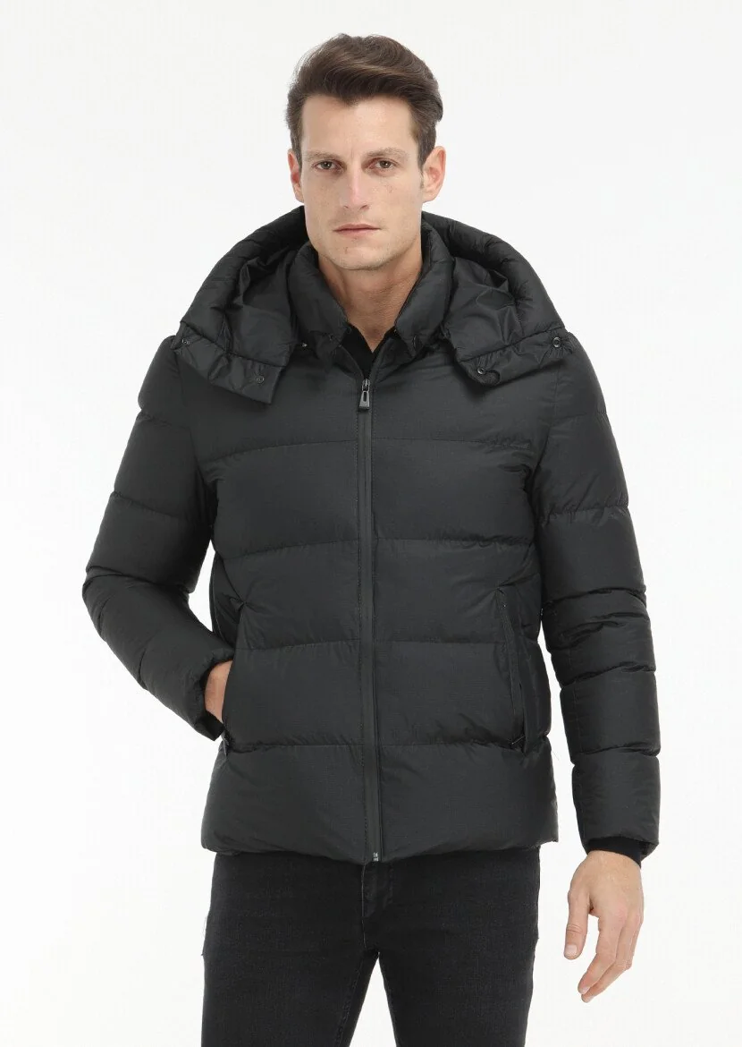 Black Weaving Coat 