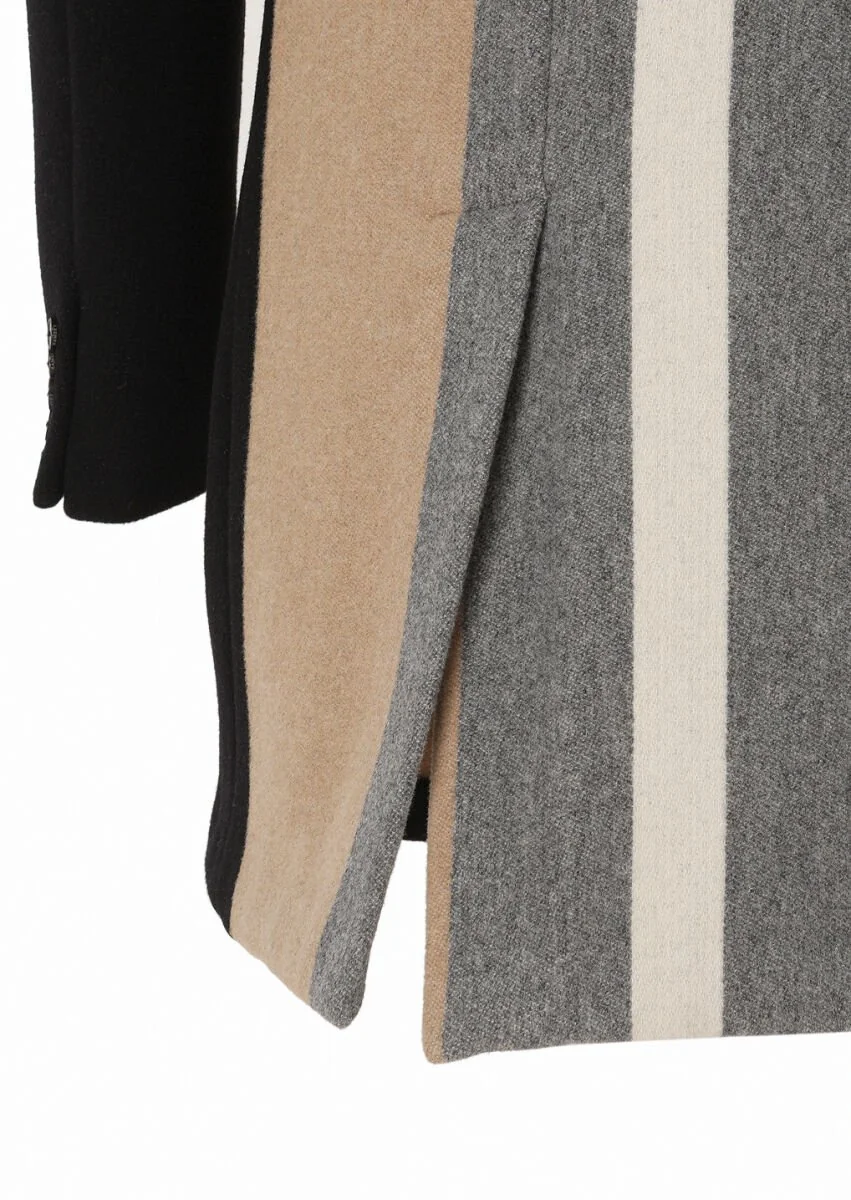 Black Weaving Overcoat - 6