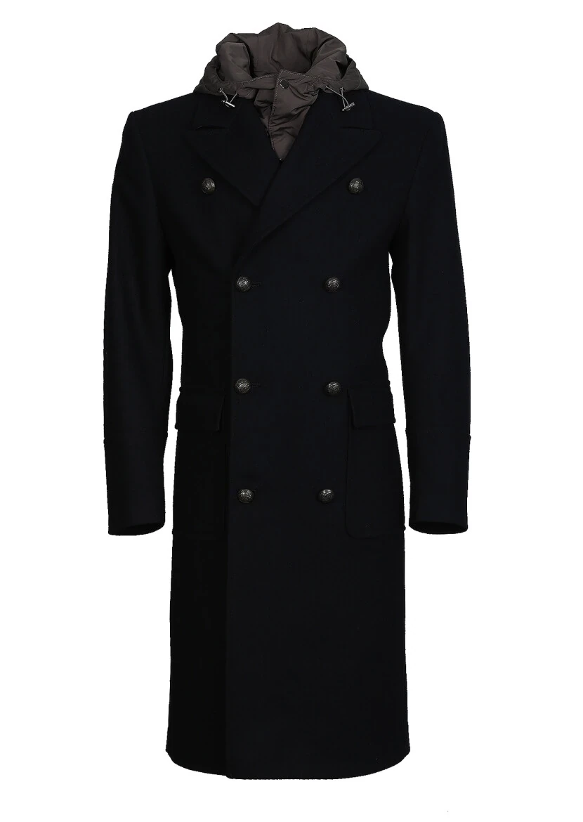 Black Weaving Overcoat - 6