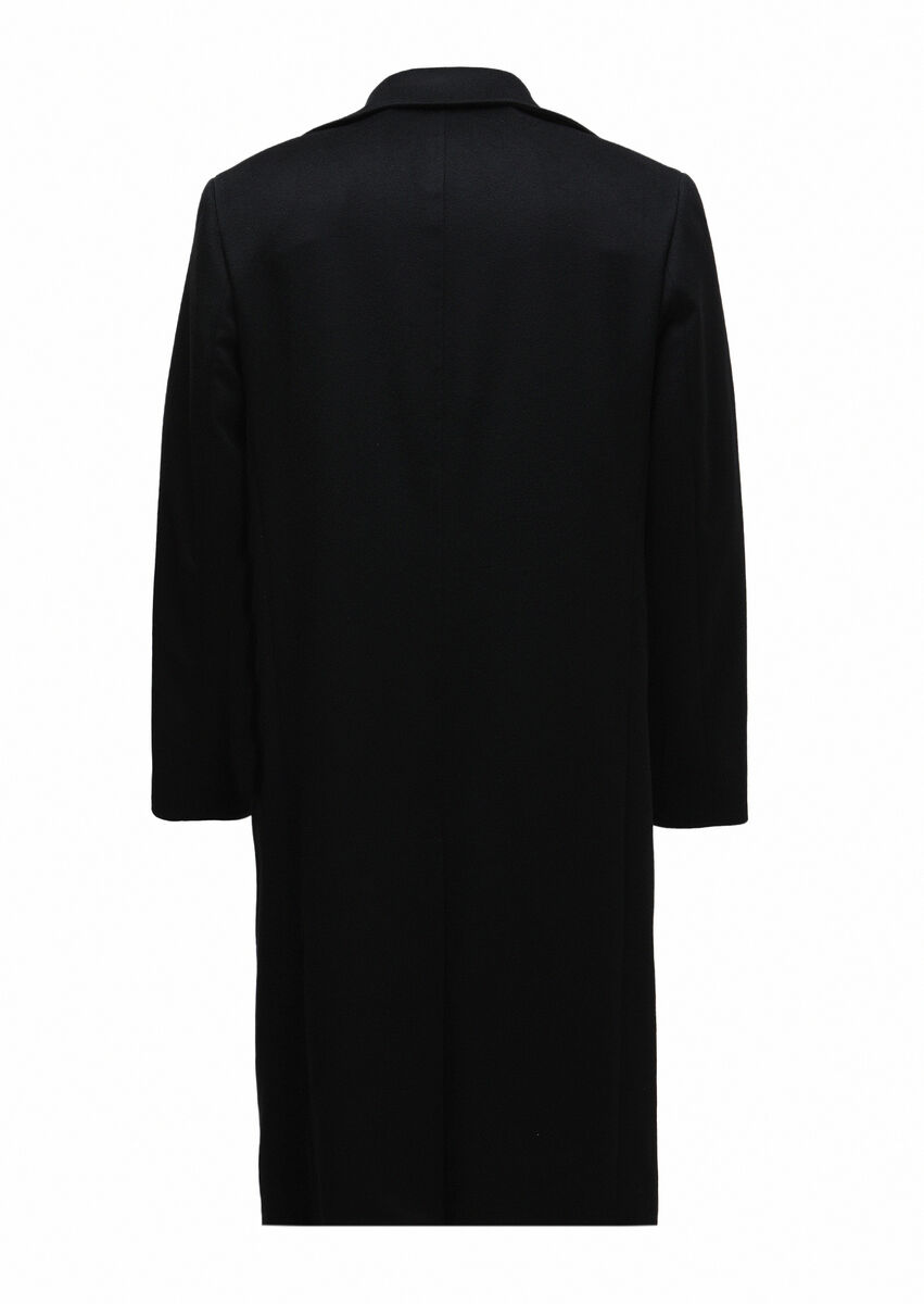 Black Weaving Overcoat - 2