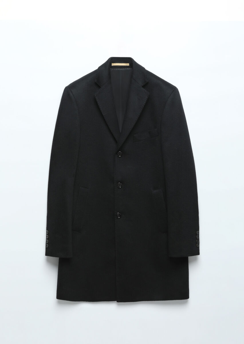 Black Weaving Overcoat - 11