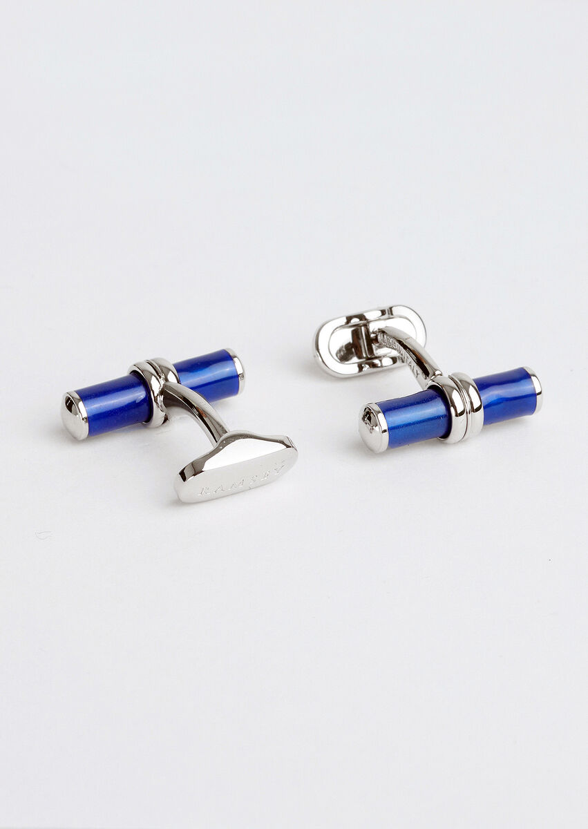 Blue Brass Cuff Link - 2