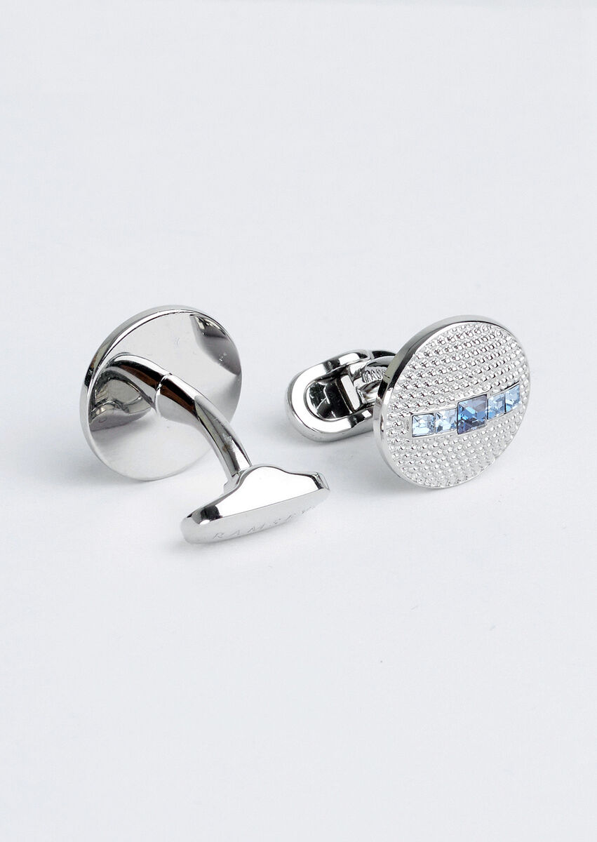 Blue Brass Cuff Link - 2