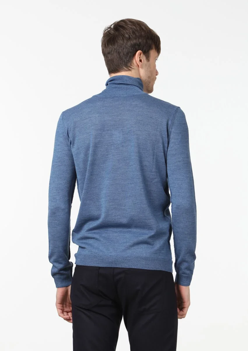 Blue Knitwear Sweatshirt - 4