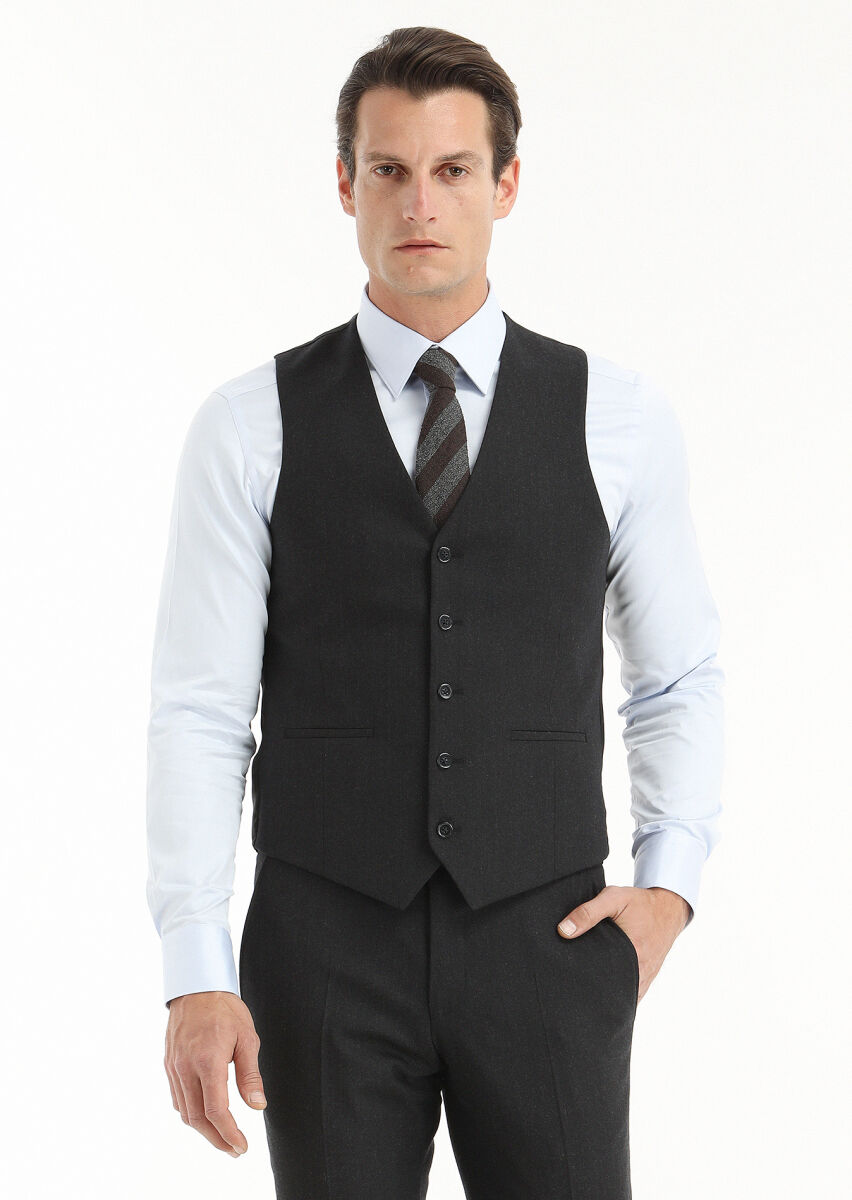 Blue Plain Slim Fit Long Weaving Classical 100% Cotton Shirt - 3