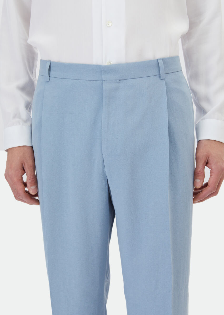 Blue Plain Zeroweight Slim Fit Suit - 9