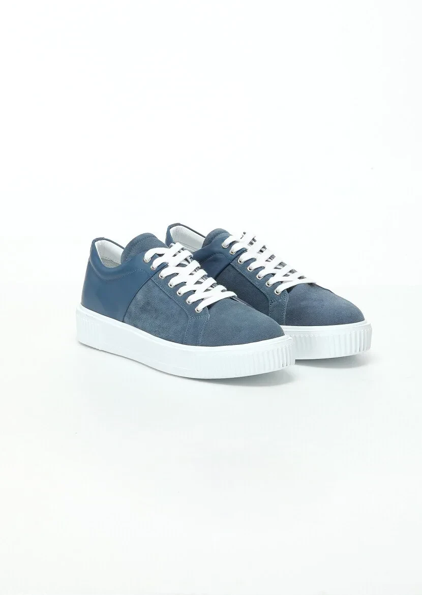 Blue Suede Sport Sneaker - 2