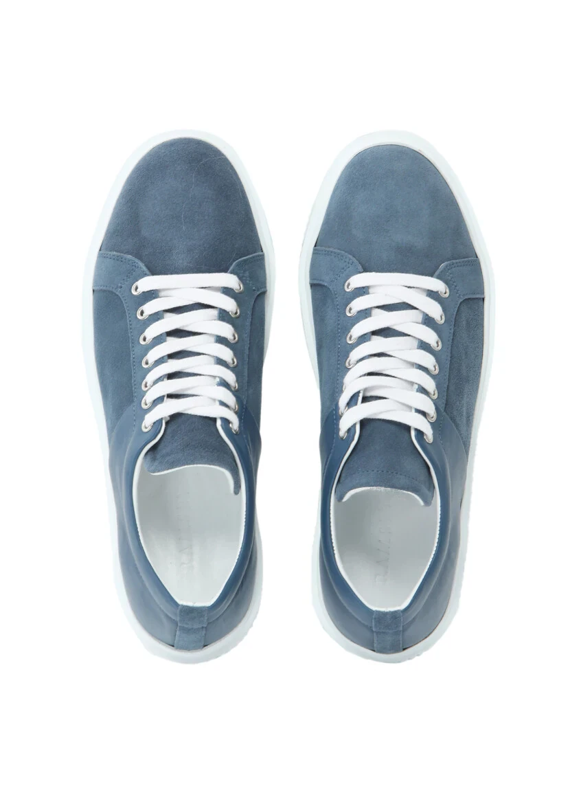 Blue Suede Sport Sneaker - 6