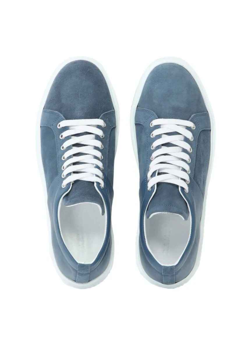 Blue Suede Sport Sneaker - 6