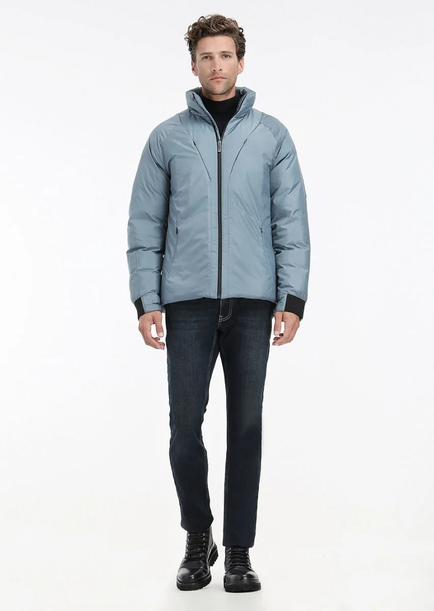 Blue Weaving Coat - 1