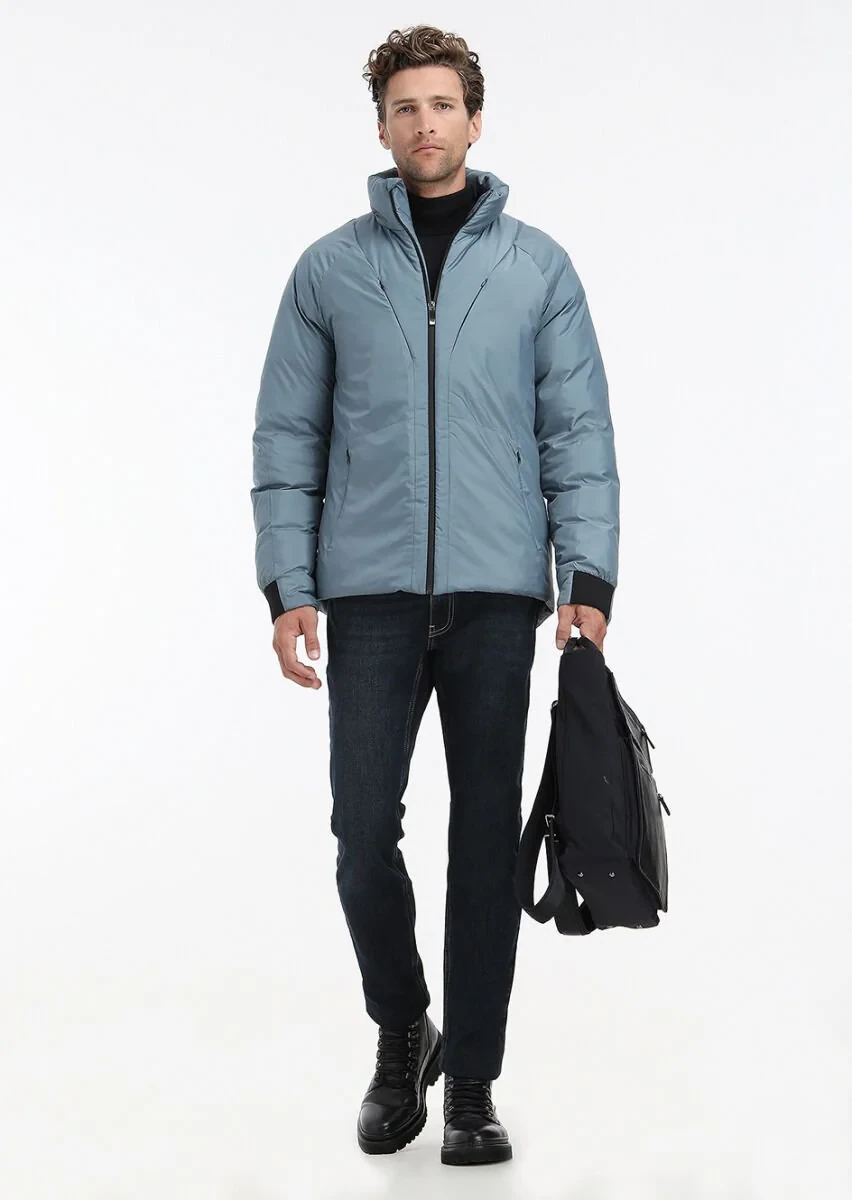 Blue Weaving Coat - 4