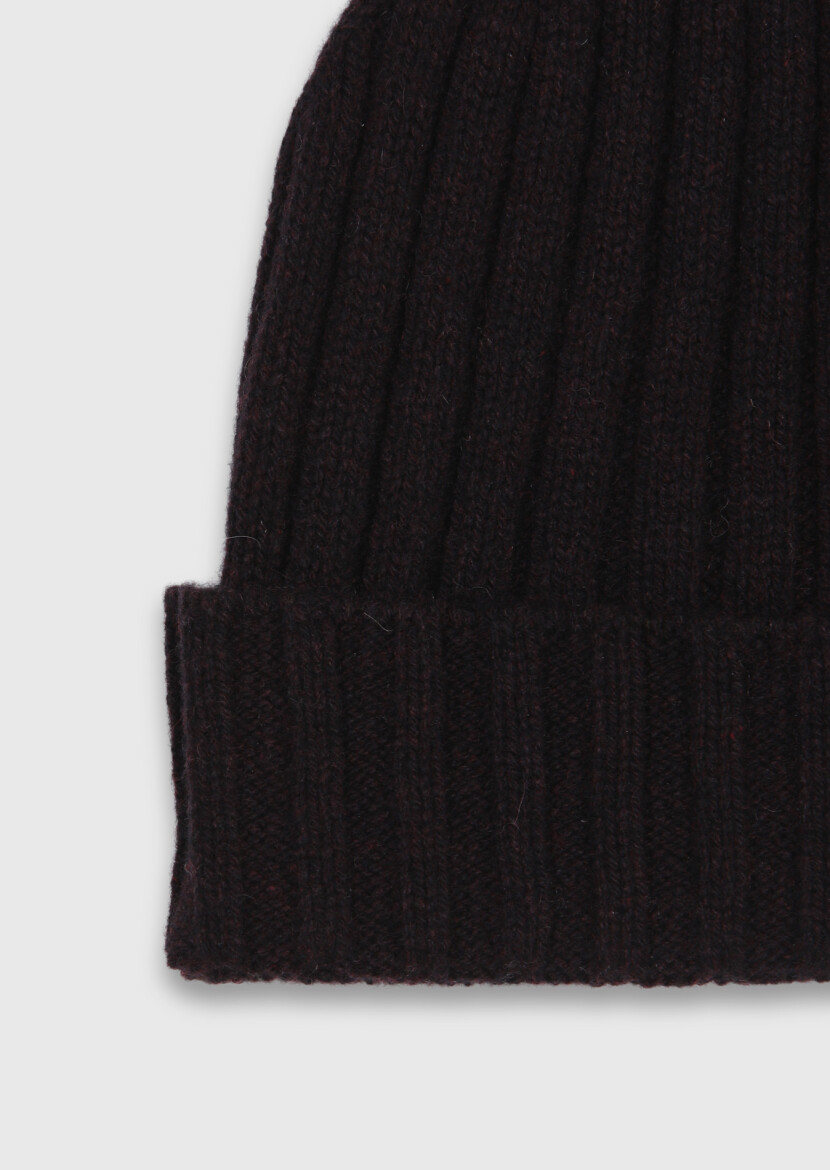 Bordo %100 Kaşmir Sapka - RAMSEY