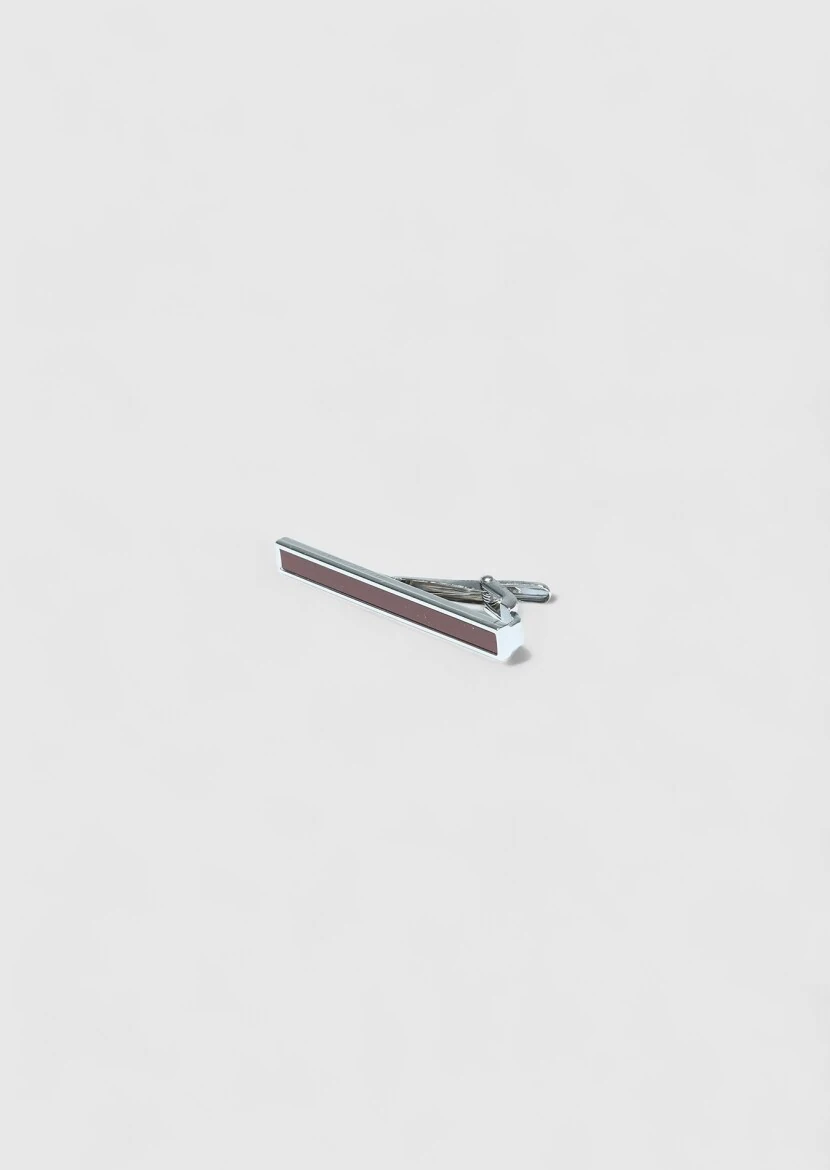Bordo Metal Kravat İğnesi 
