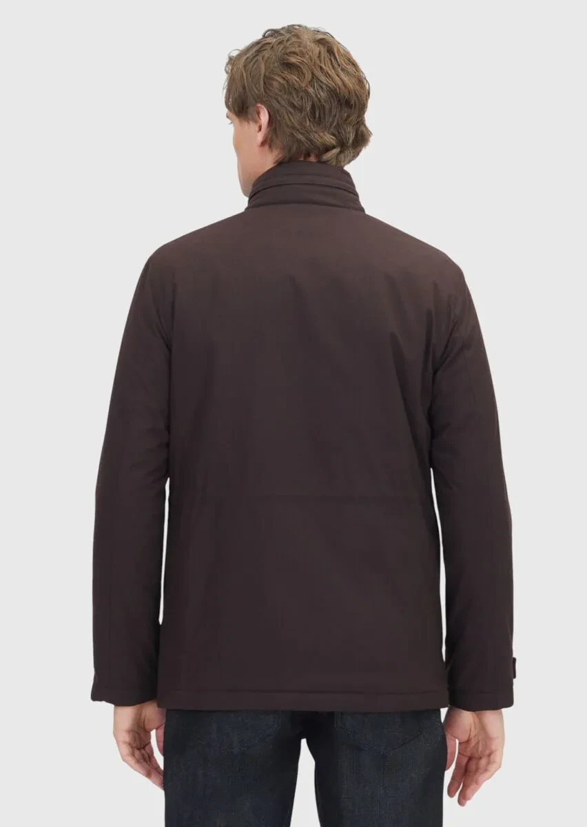 Bordo Regular Fit Micro Jel Elyaflı Spor Ceket - 6