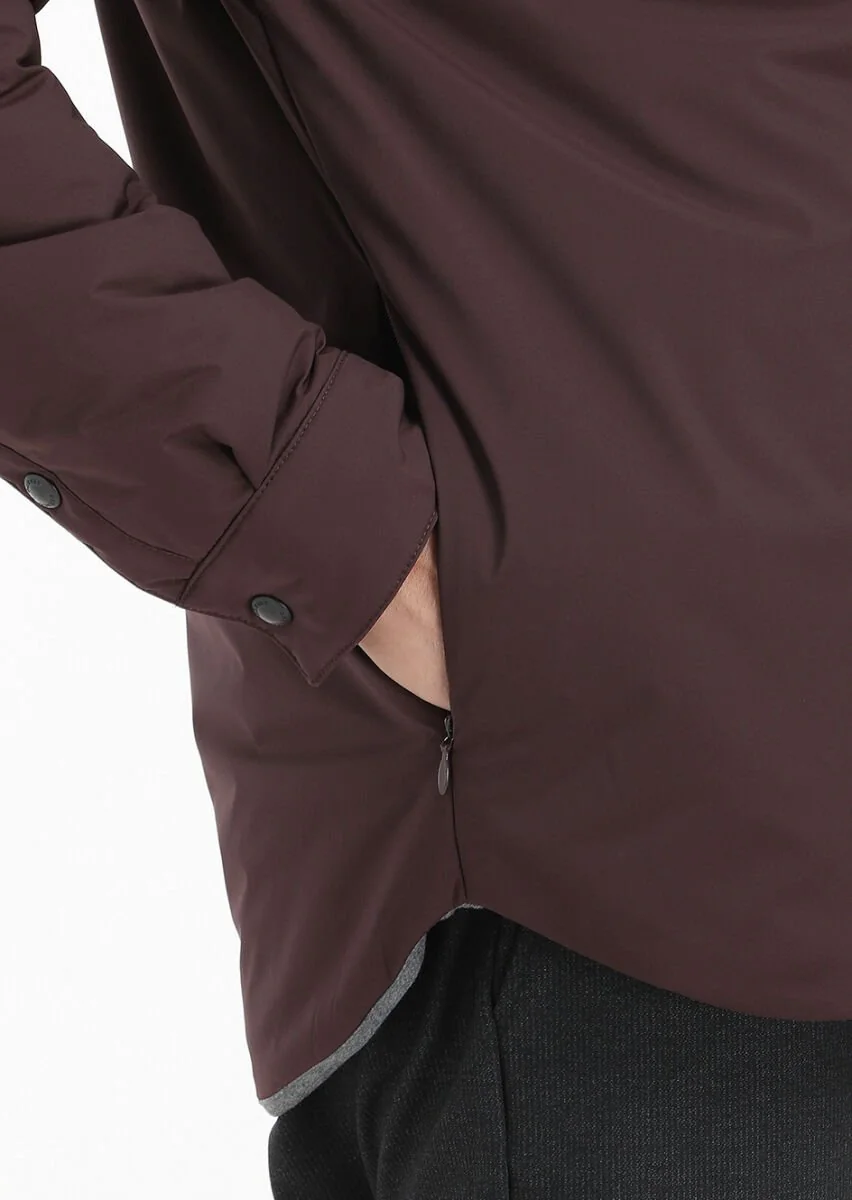 Bordo Regular Fit Spor Ceket - 4