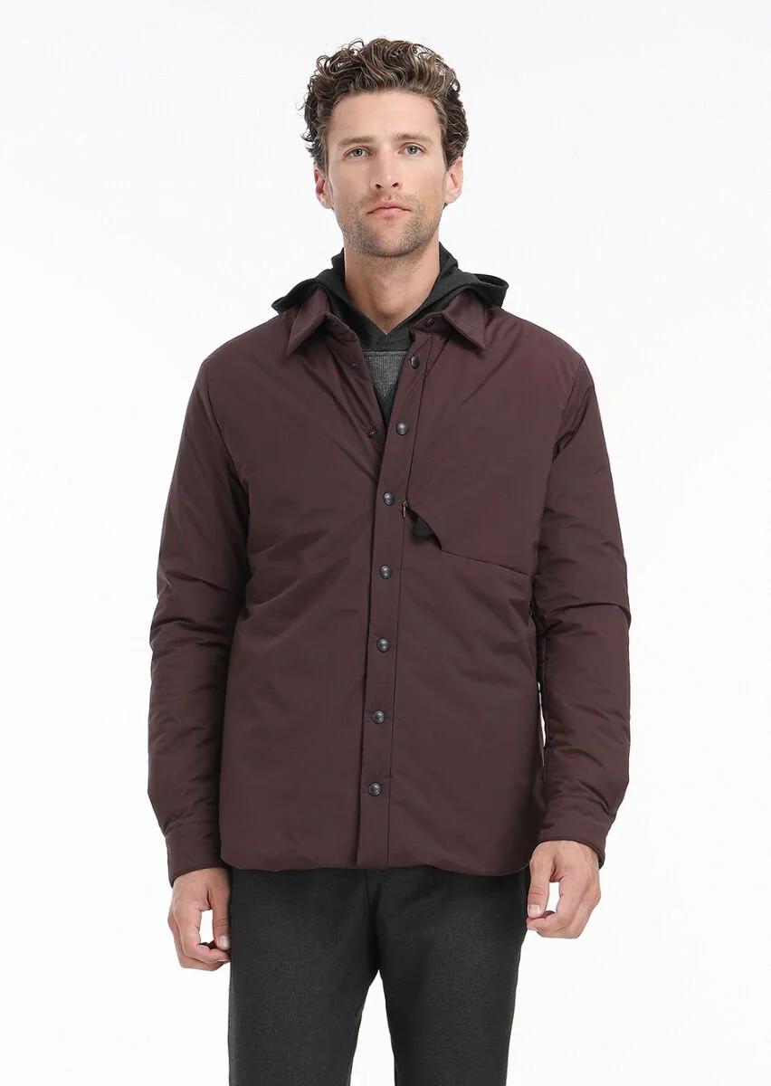 Bordo Regular Fit Spor Ceket - 6