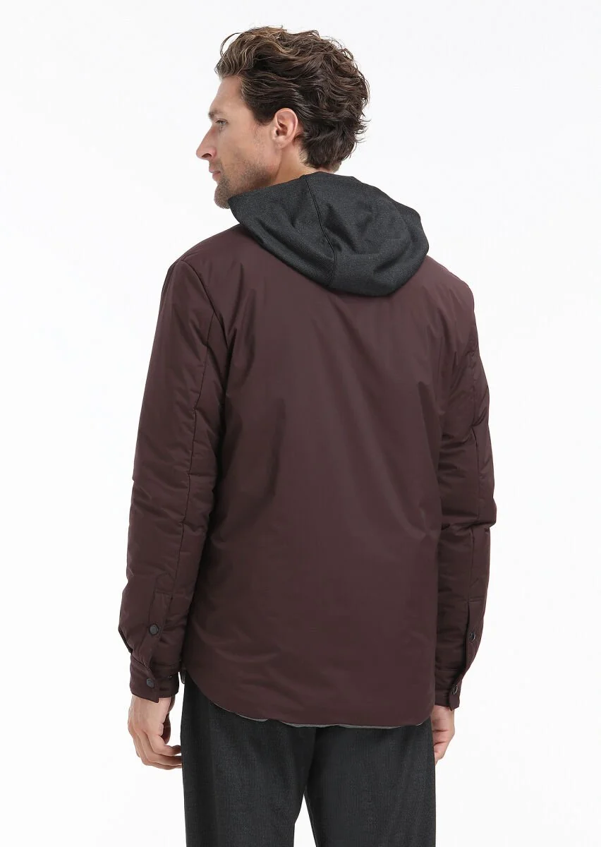Bordo Regular Fit Spor Ceket - 7
