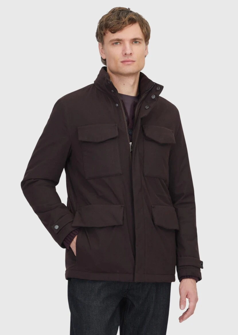 Bordo Regular Fit Spor Ceket - 1