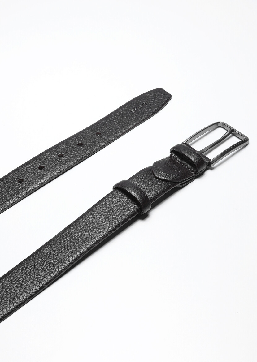 Brown %100 Cow Leather Belt - 1