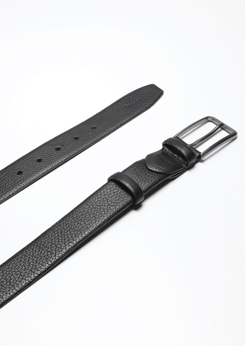 Brown %100 Cow Leather Belt - 1