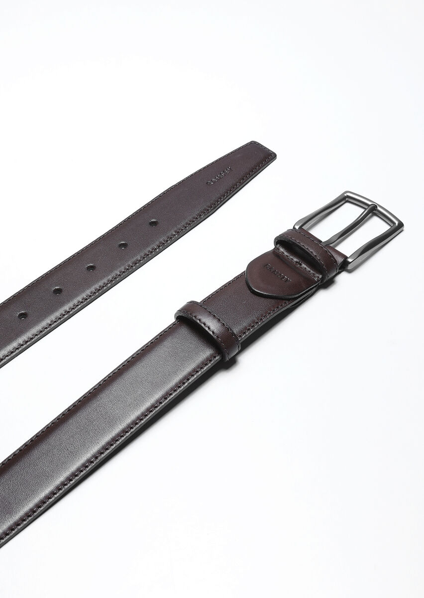 Brown %100 Cow Leather Belt - 1