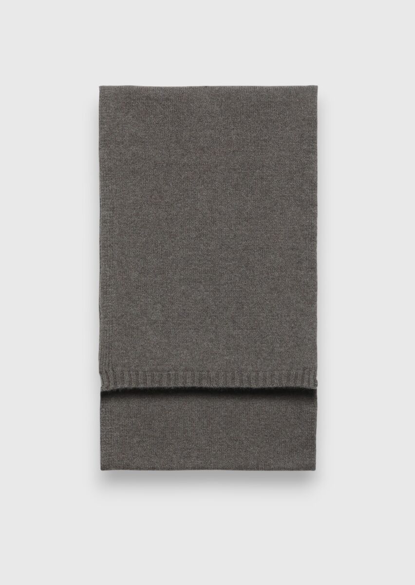 Brown %100 Kaşmir Scarf - 1