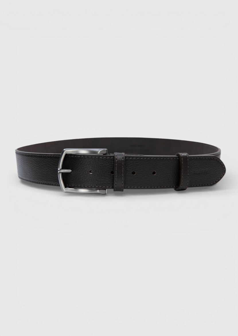 Brown %100 Leather Belt - RAMSEY