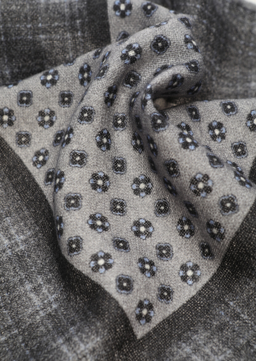 Brown %100 Yün Handkerchief - 2