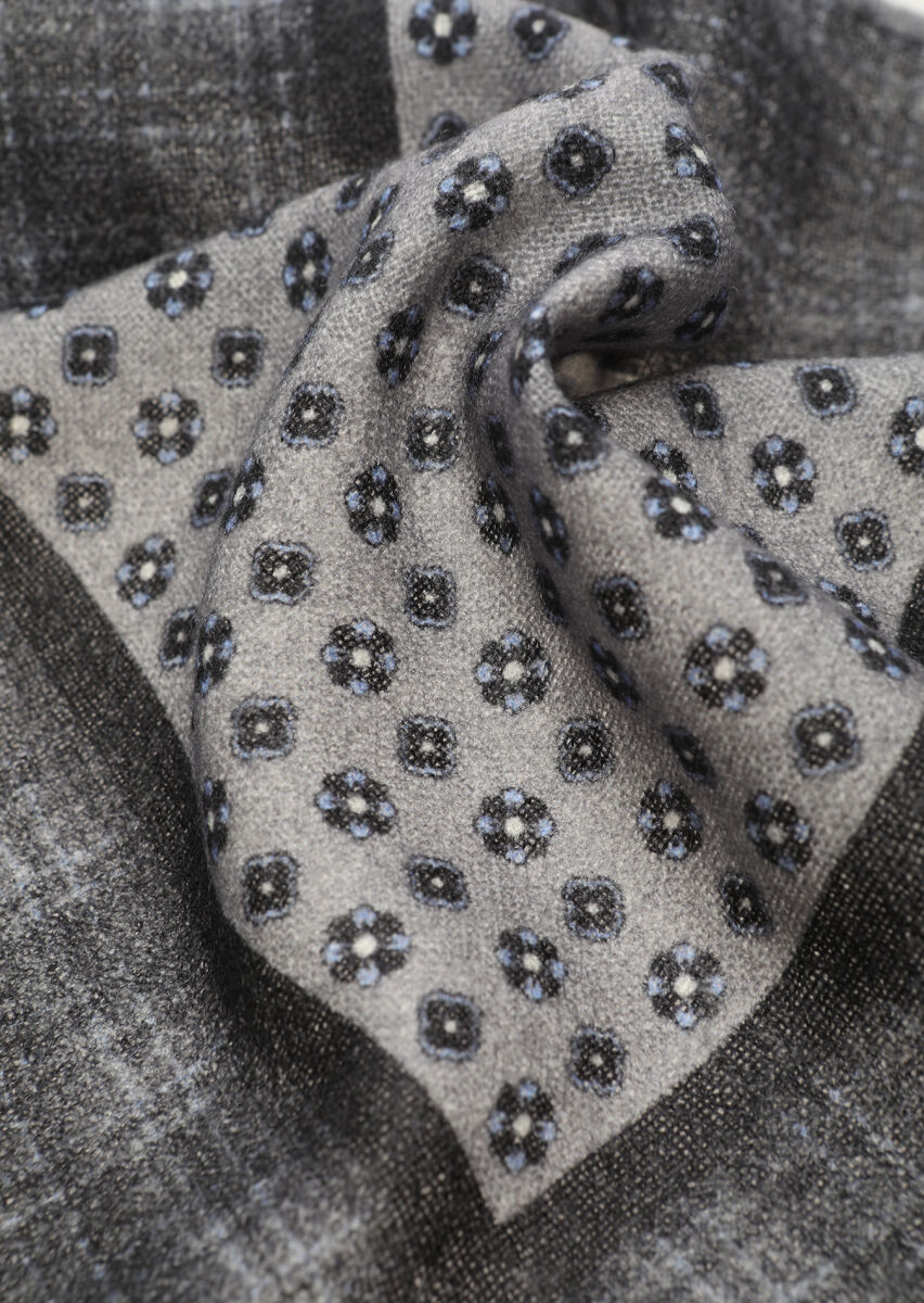 Brown %100 Yün Handkerchief - 2
