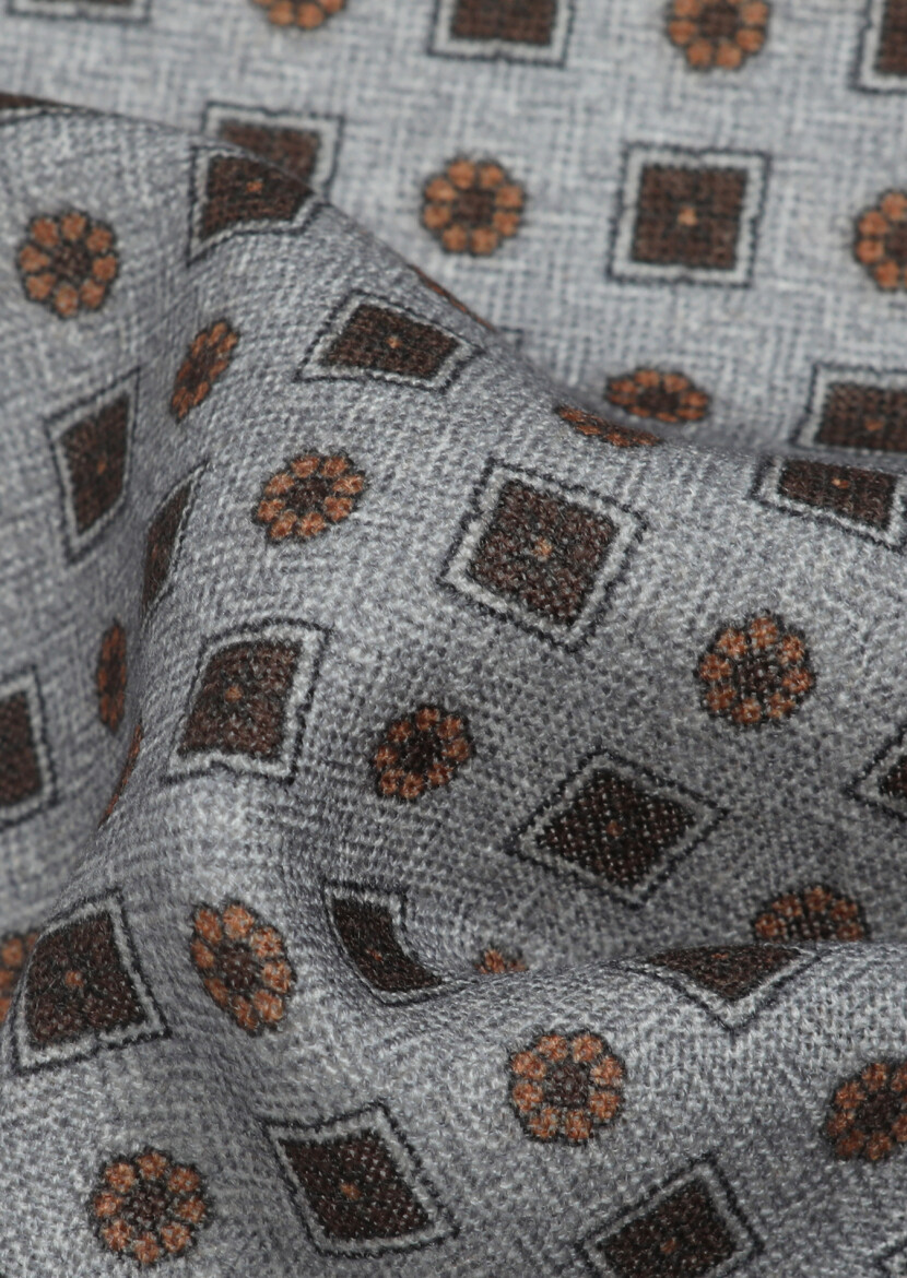 Brown %100 Yün Handkerchief - 2
