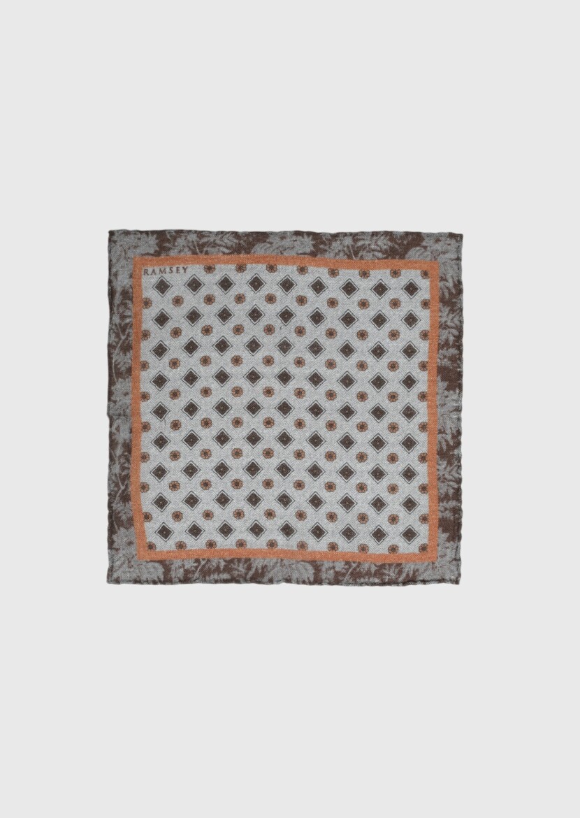 Brown %100 Yün Handkerchief 