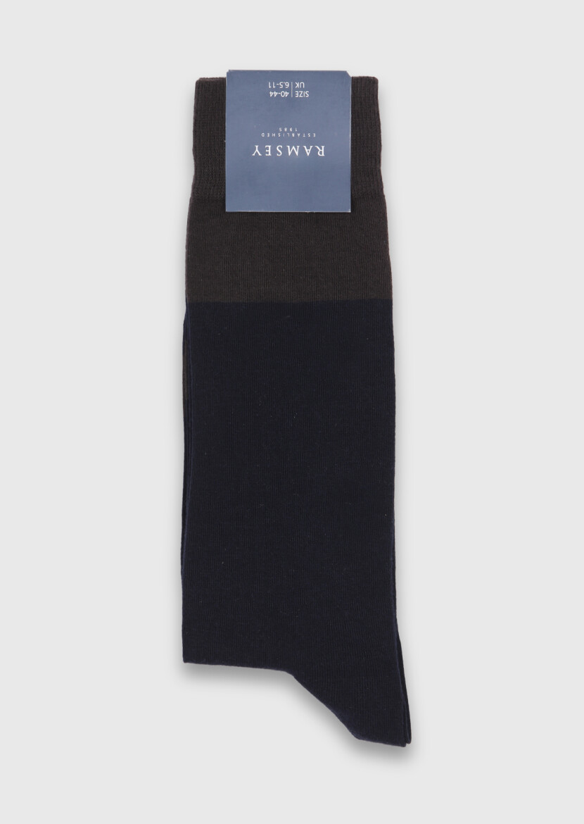 Brown %75 Pamuk ,%23 Polyamid ,%2 Elastan Socks - RAMSEY