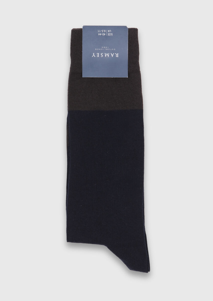 Brown %75 Pamuk ,%23 Polyamid ,%2 Elastan Socks - 1