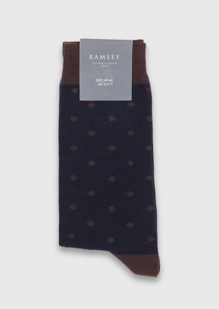 Brown %80 Pamuk ,%20 Bambu Socks - RAMSEY