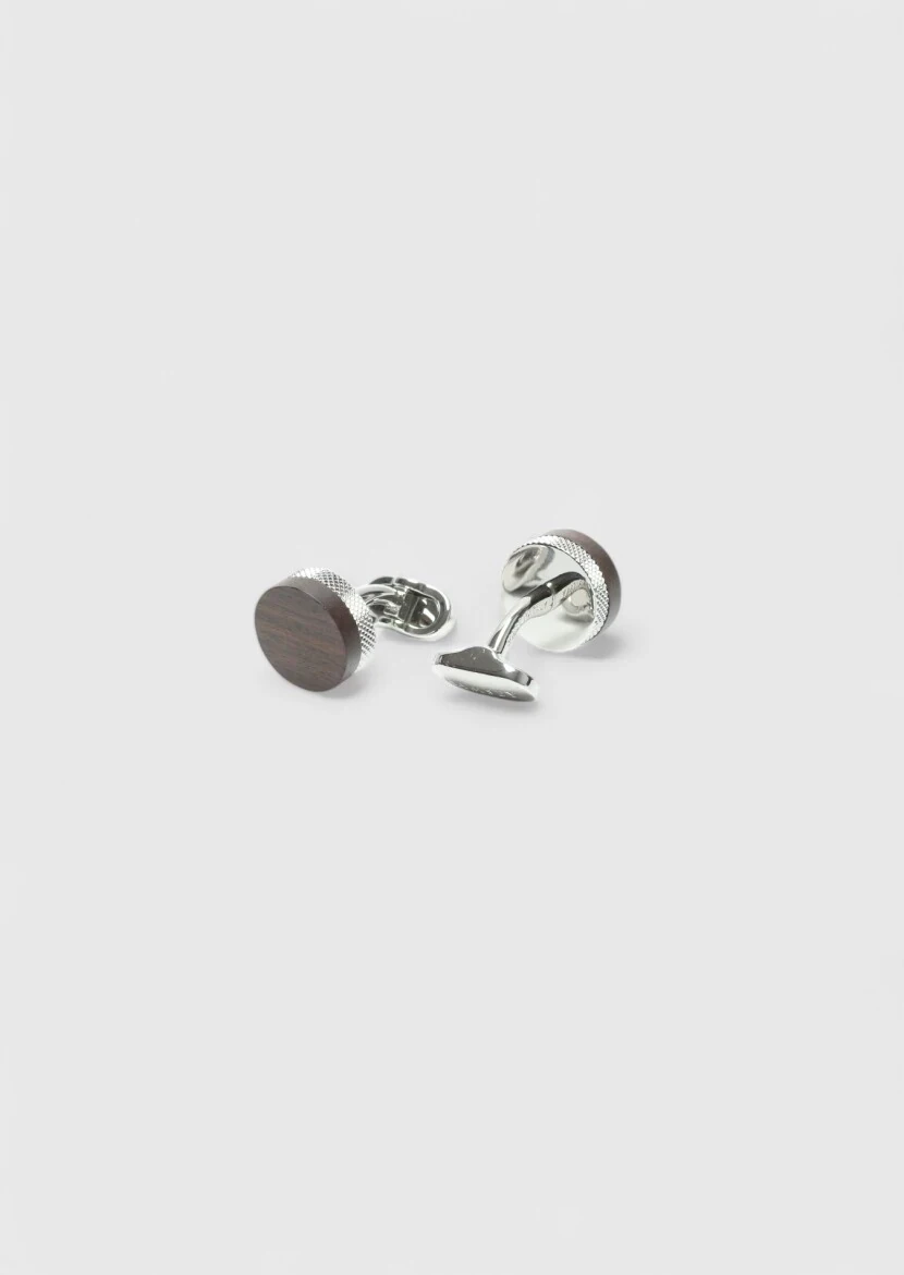 Brown Brass Cuff Link - 2