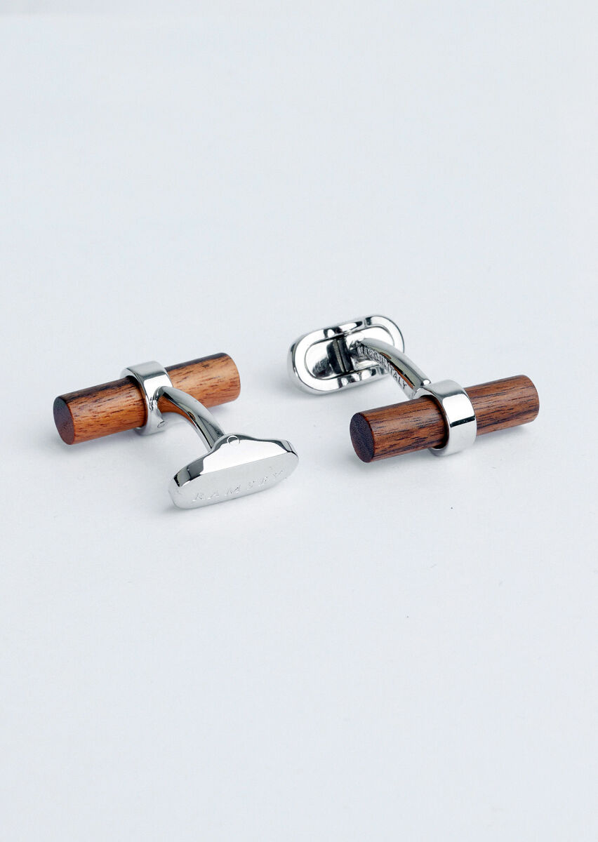 Brown Brass Cuff Link - 2