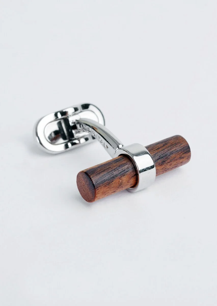 Brown Brass Cuff Link - 3