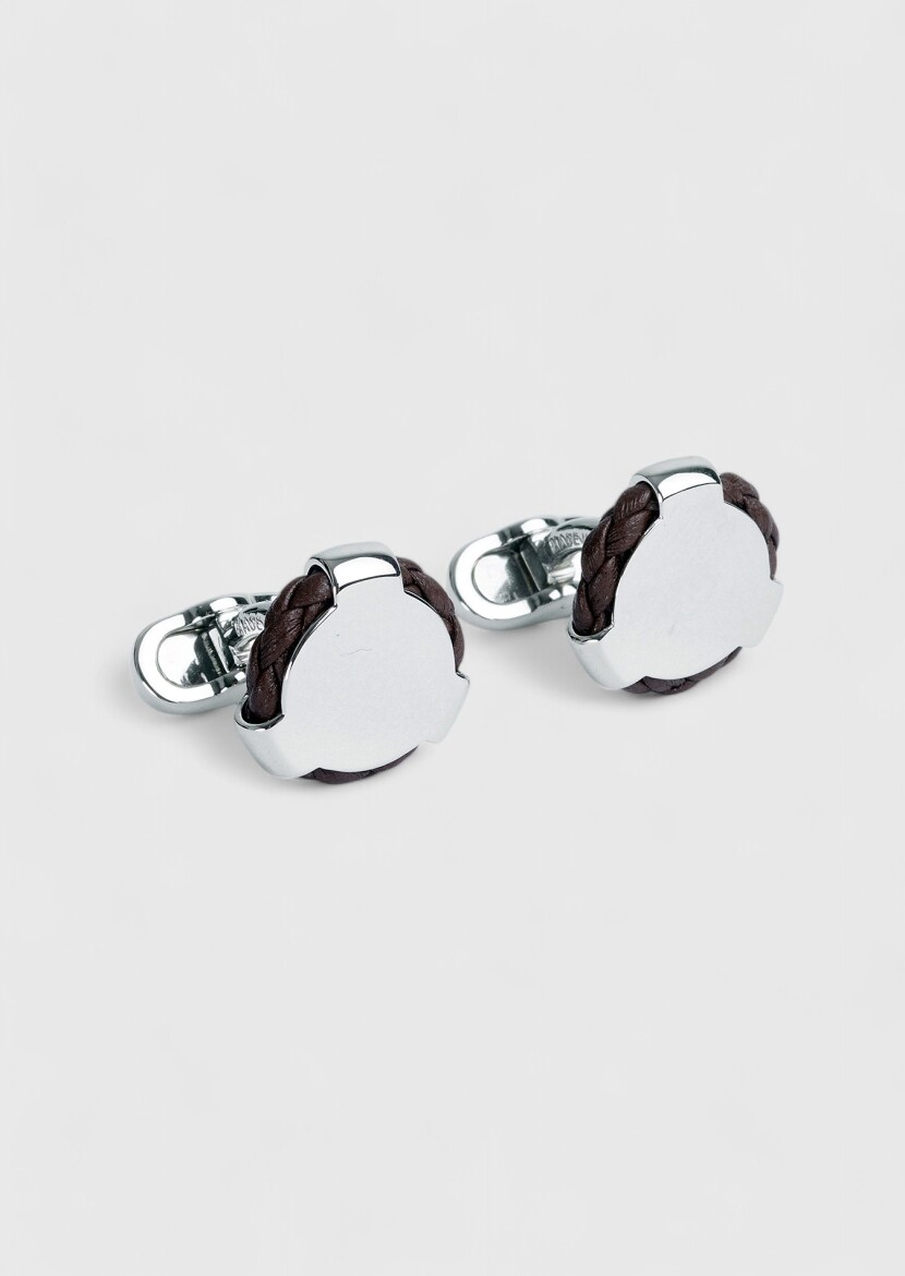 Brown Brass Cuff Link - RAMSEY
