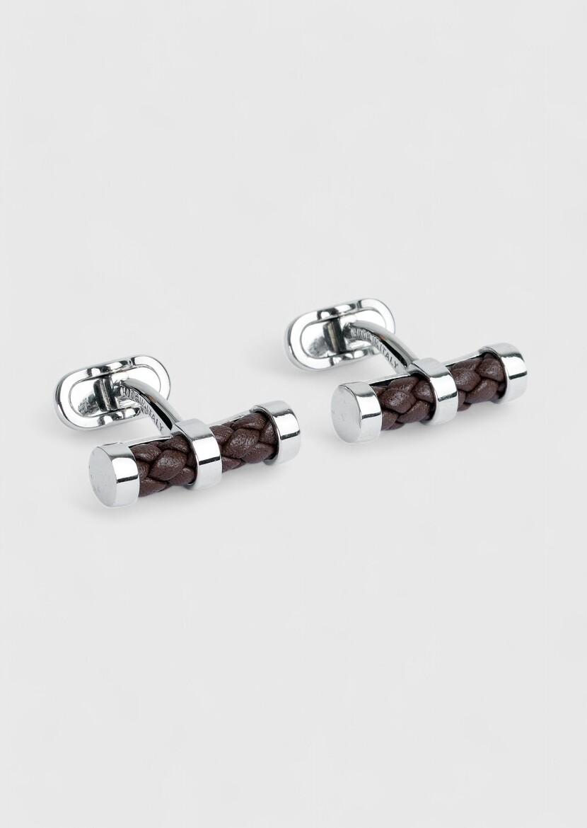 Brown Brass Cuff Link - RAMSEY