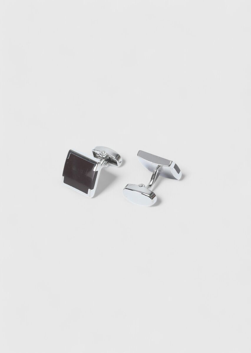 Brown Brass Cuff Link - 2