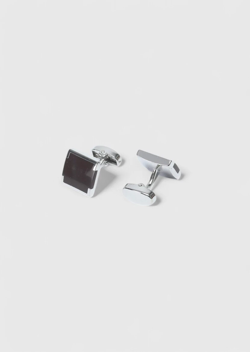 Brown Brass Cuff Link 