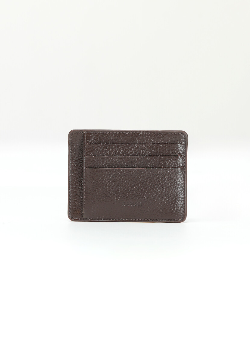 Brown Cow Leather Card Holder - 1