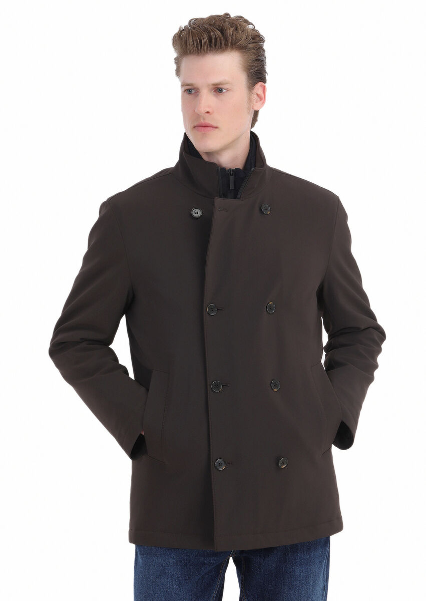 Brown Knitting Coat - 1