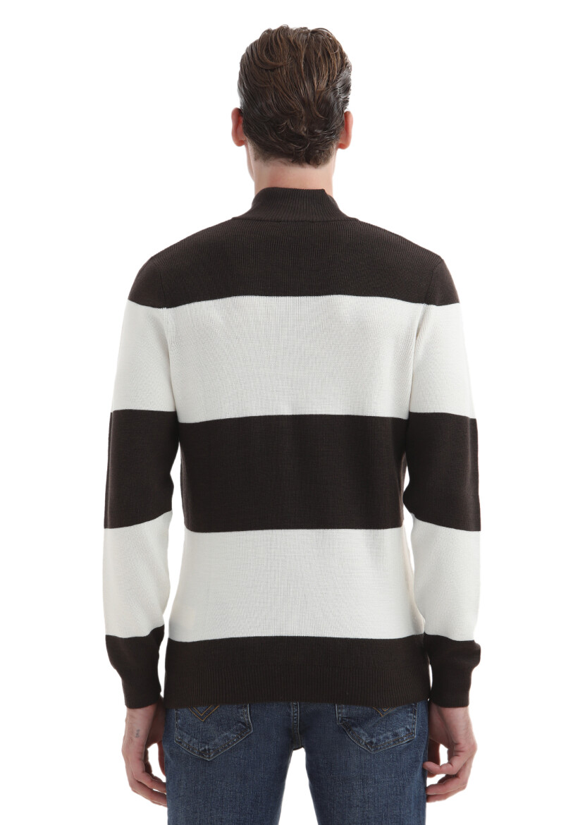 Brown Knitwear Sweatshirt - 3