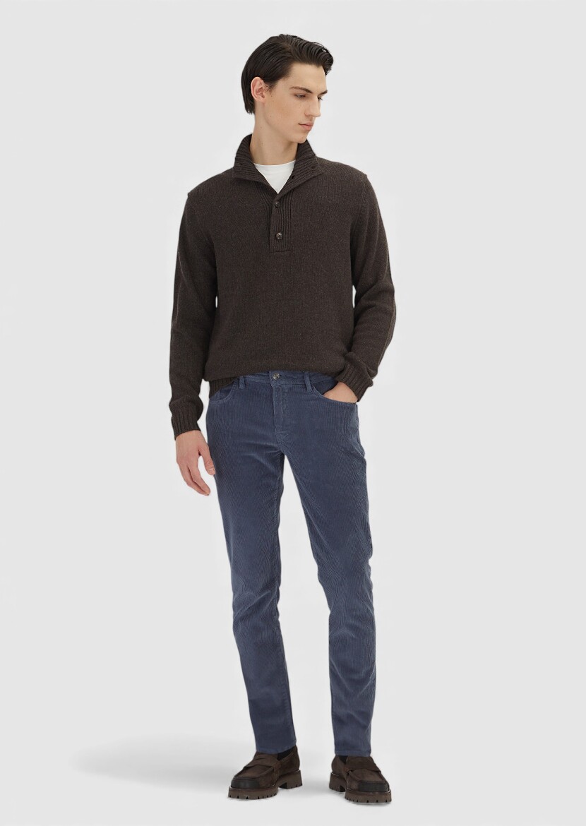 Brown Knitwear Sweatshirt - 5