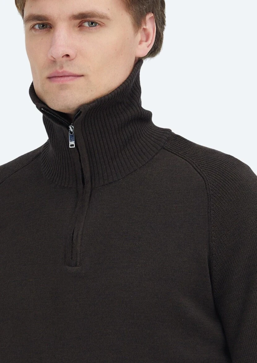 Brown Knitwear Sweatshirt - 3