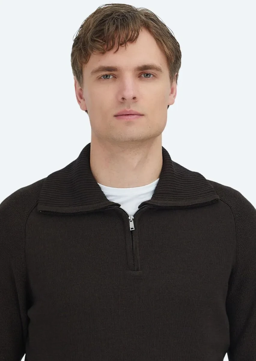 Brown Knitwear Sweatshirt - 4