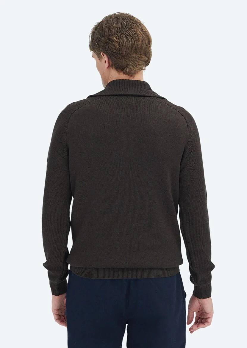 Brown Knitwear Sweatshirt - 5