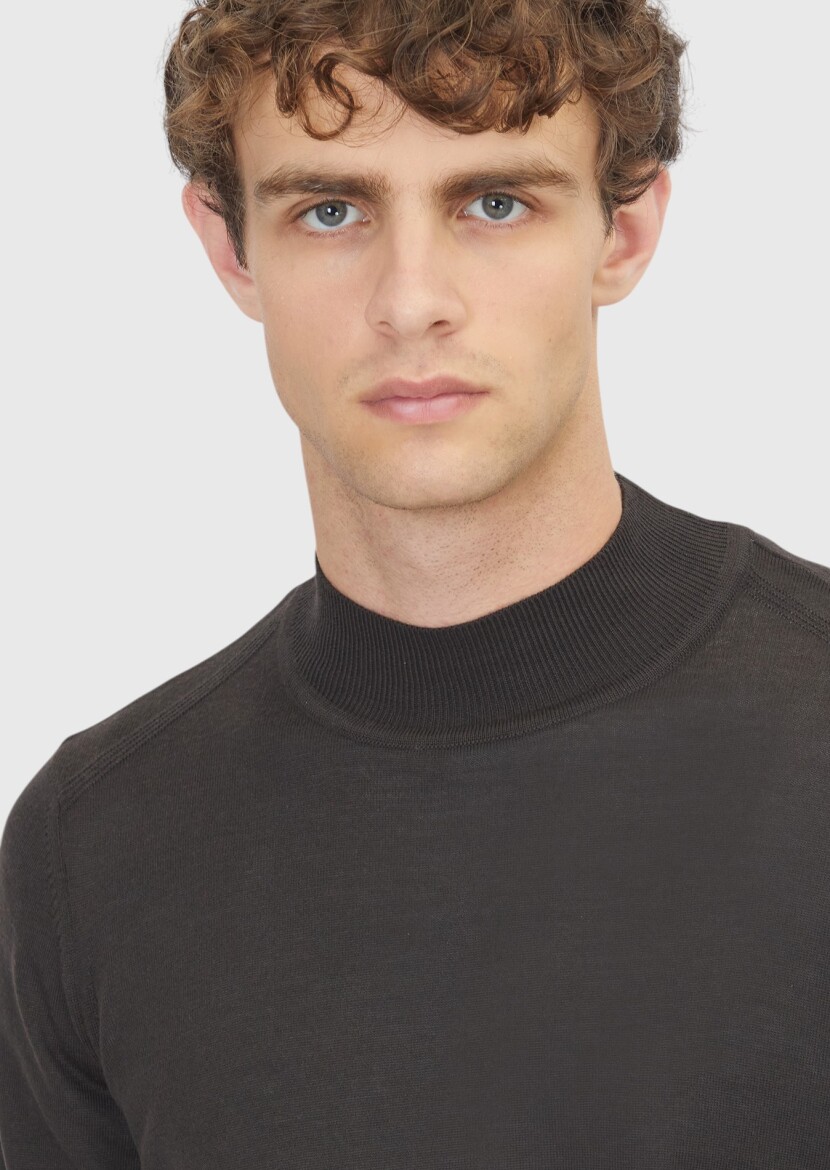 Brown Knitwear Sweatshirt - 4